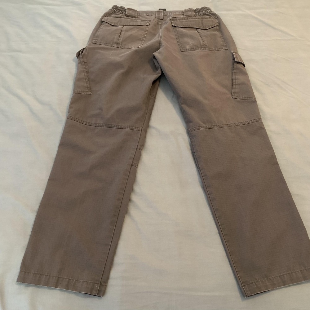 CQR Cargo Pants Mens 34x30 Gray Tactical Outdoor Ripstop Elastic Waist TLP108 - Picture 8 of 10
